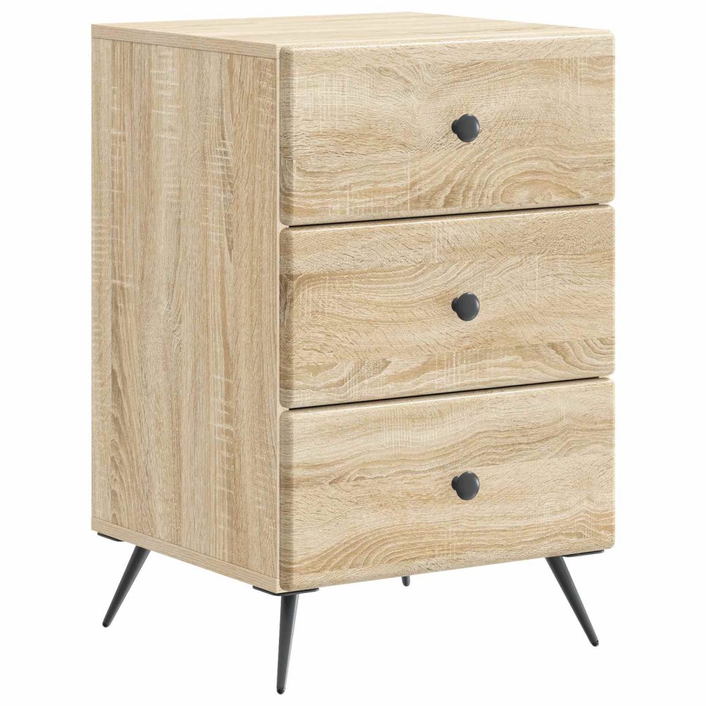 vidaXL Nattduksbord Sonoma-ek 43 x 41 x 66,5 cm Konstruerat trä