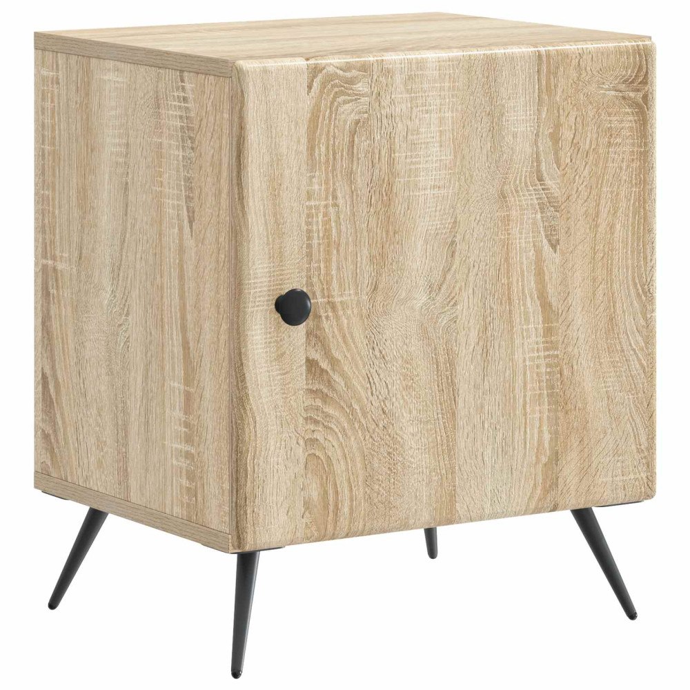 vidaXL Nattduksbord Sonoma-ek 43 x 34,5 x 50 cm Konstruerat trä
