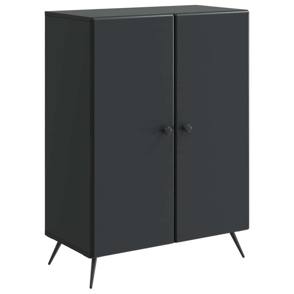 vidaXL Sideboard Svart 66 x 34,5 x 90 cm Konstruerat trä