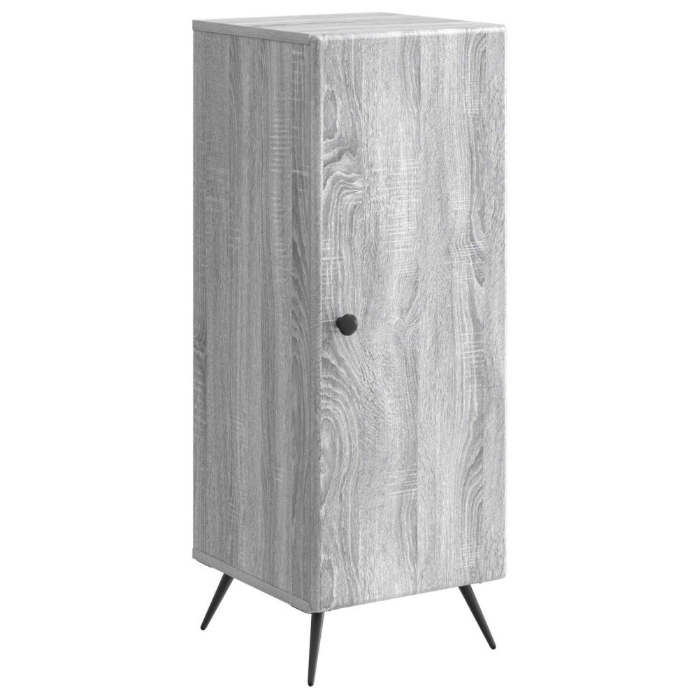 vidaXL Sideboard Grå sonoma-ek 33 x 34,5 x 90 cm Konstruerat trä