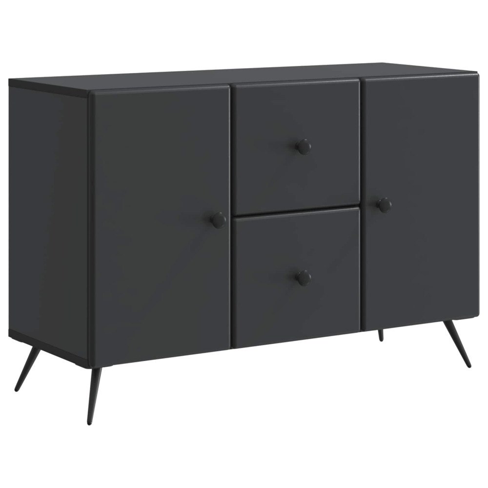 vidaXL Sideboard med låda Svart 89 x 34,5 x 60 cm Konstruerat trä