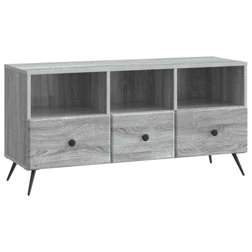 vidaXL TV-skåp Grå sonoma-ek 102 x 34,5 x 50 cm Konstruerat trä