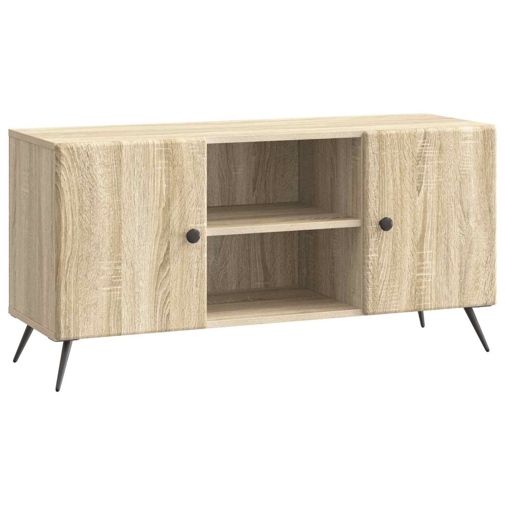 vidaXL TV-skåp Sonoma-ek 102 x 34,5 x 50 cm Konstruerat trä