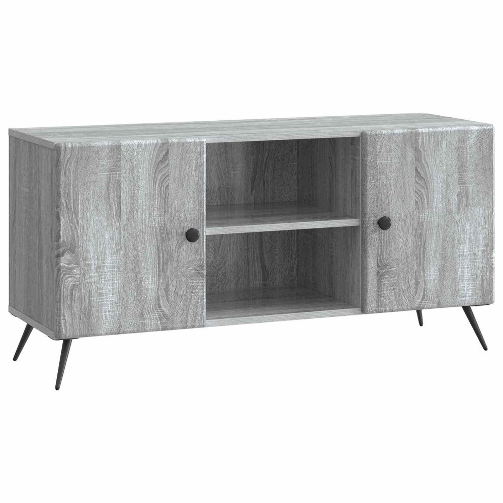 vidaXL TV-skåp Grå sonoma-ek 102 x 34,5 x 50 cm Konstruerat trä