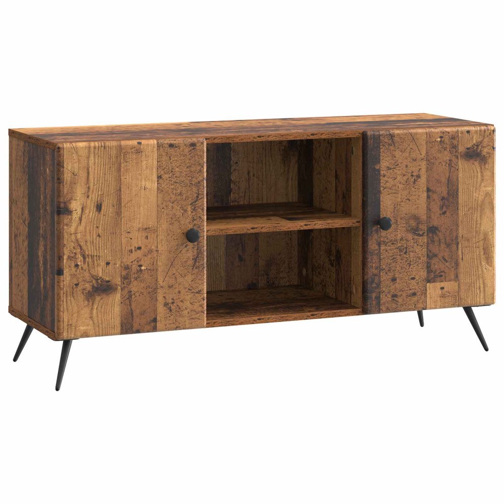 vidaXL TV-skåp Gammalt trä 102 x 34,5 x 50 cm Konstruerat trä