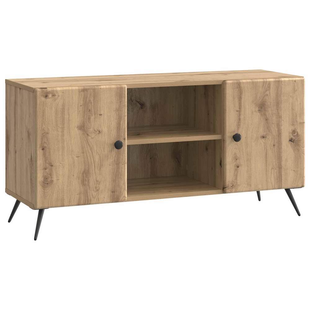 vidaXL TV-skåp Artisan-ek 102 x 34,5 x 50 cm Konstruerat trä