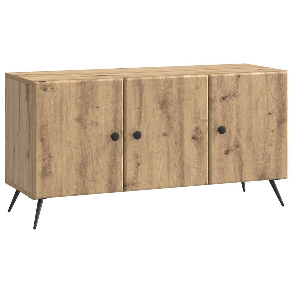 vidaXL TV-skåp Artisan-ek 99 x 34,5 x 50 cm Konstruerat trä