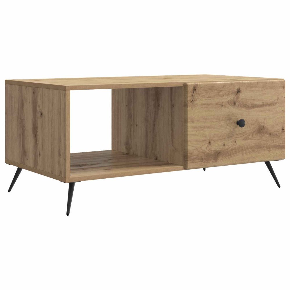 vidaXL Kaffeebord Artisan-ek 90 x 50 x 40 cm Konstruerat trä