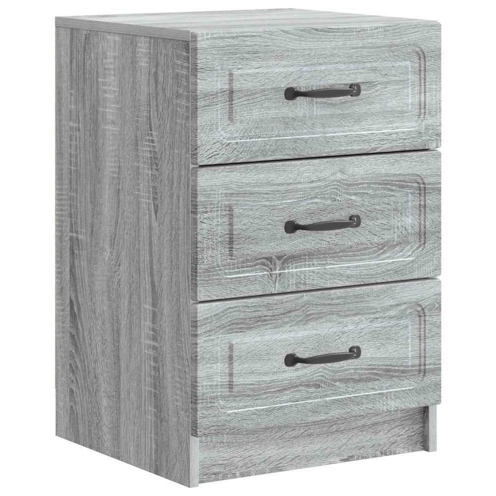 vidaXL Nattduksbord Grå sonoma-ek 43 x 41 x 63,5 cm Konstruerat trä