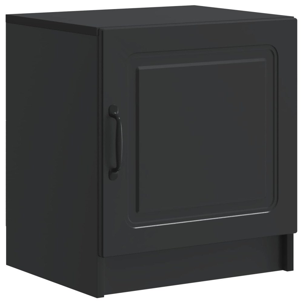 vidaXL Nattduksbord Svart 43 x 34,5 x 47 cm Konstruerat trä