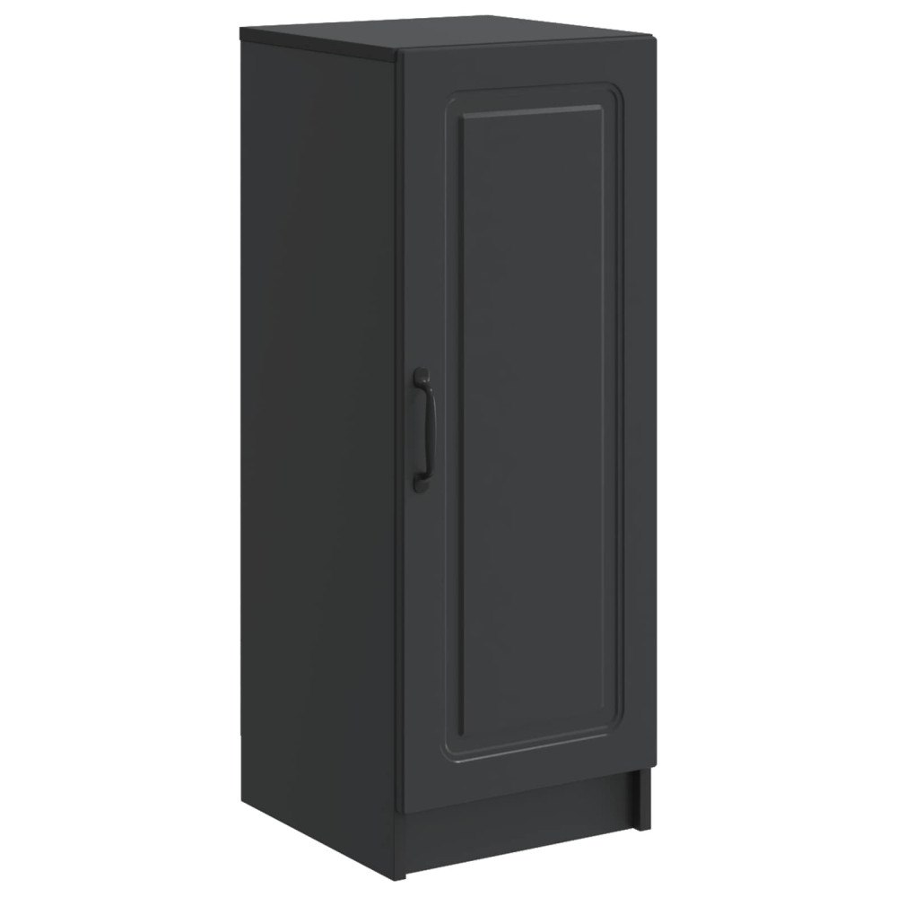 vidaXL Sideboard Svart 33 x 34,5 x 87 cm Konstruerat trä