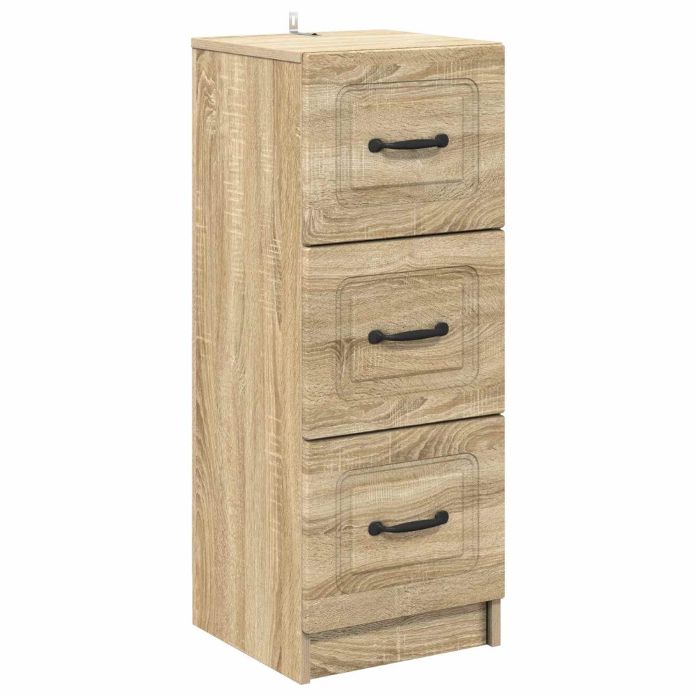 vidaXL Lådans skåp Sonoma-ek 33 x 34,5 x 87 cm Konstruerat trä