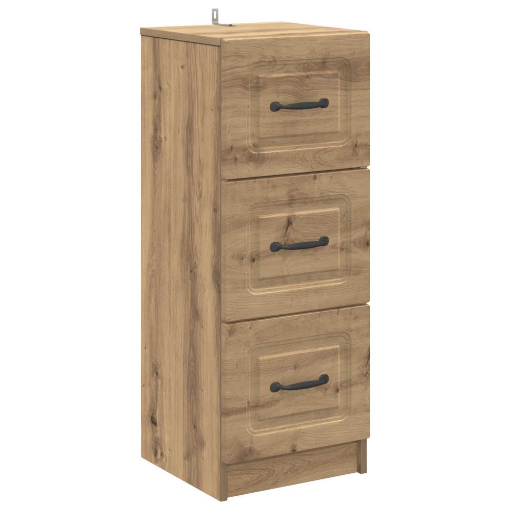 vidaXL Lådans skåp Artisan-ek 33 x 34,5 x 87 cm Konstruerat trä