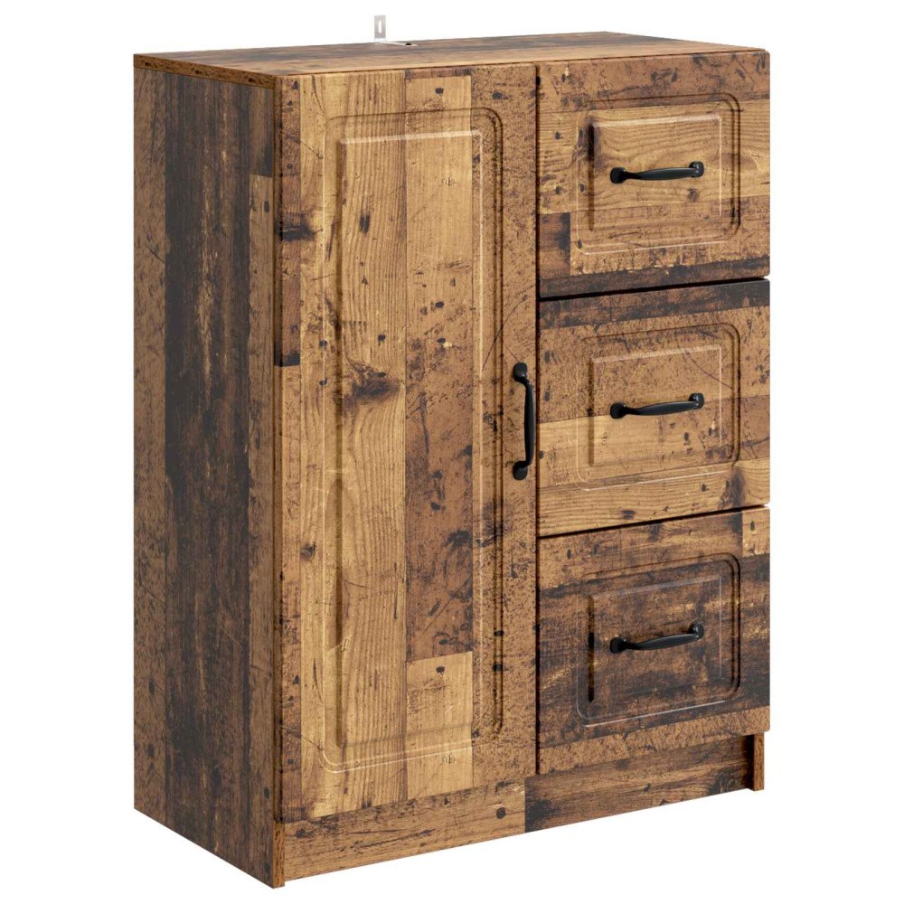 vidaXL Sideboard Gammalt trä 66 x 34,5 x 87 cm Konstruerat trä