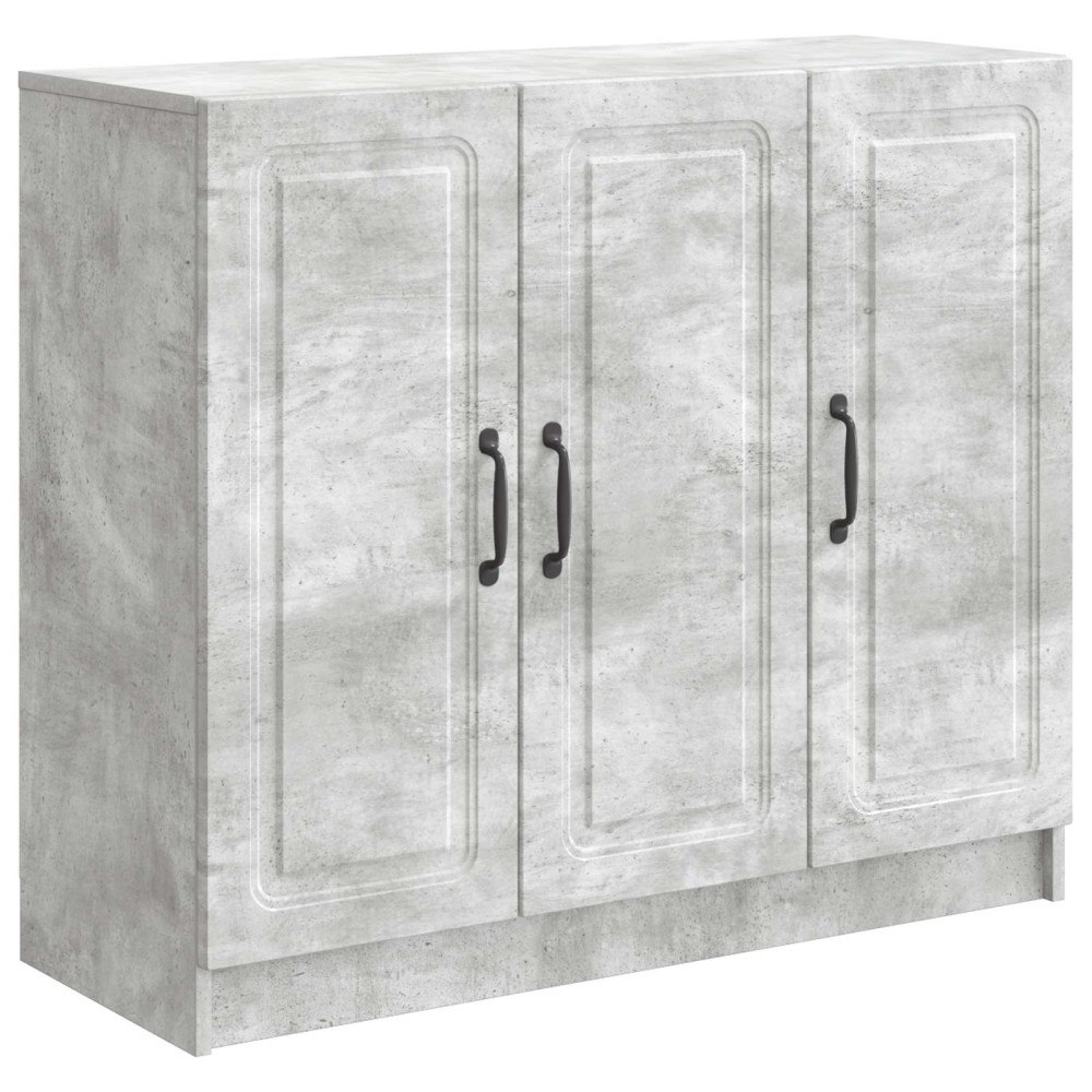 vidaXL Sideboard Betonggrå 89 x 34,5 x 77 cm Konstruerat trä