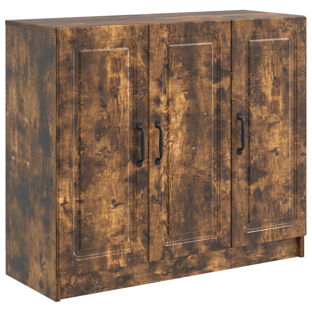 vidaXL Sideboard Rökt ek 89 x 34,5 x 77 cm Konstruerat trä