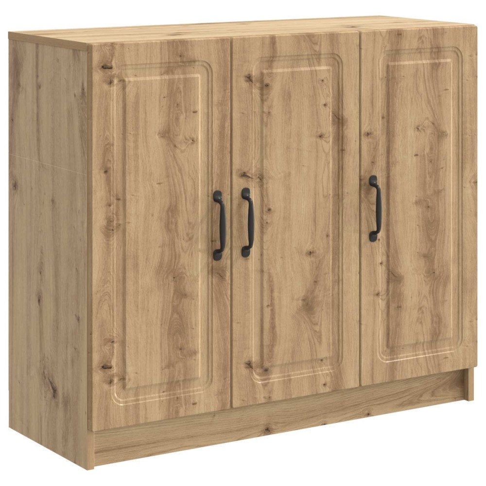 vidaXL Sideboard Artisan-ek 89 x 34,5 x 77 cm Konstruerat trä