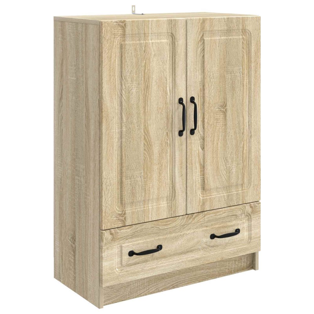 vidaXL Sideboard med låda Sonoma-ek 66 x 34,5 x 92 cm Konstruerat trä