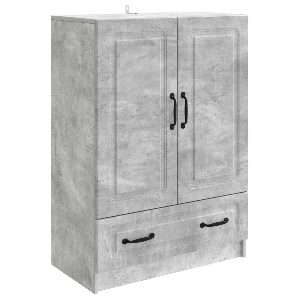 vidaXL Sideboard med låda Betonggrå 66 x 34,5 x 92 cm Konstruerat trä