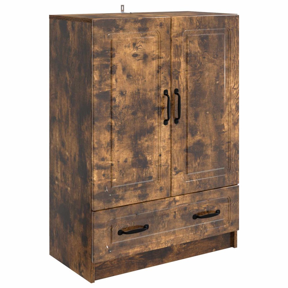 vidaXL Sideboard med låda Rökt ek 66 x 34,5 x 92 cm Konstruerat trä