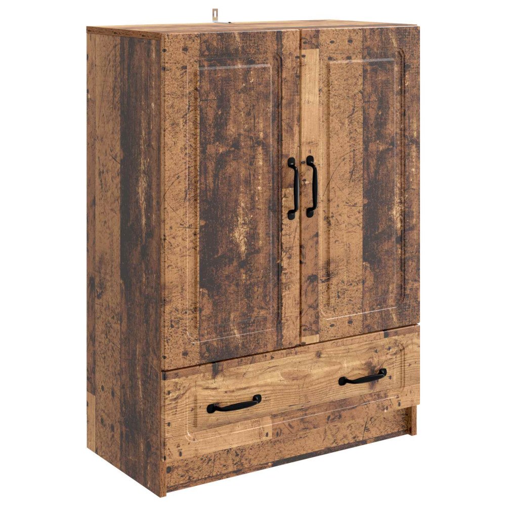 vidaXL Sideboard Gammalt trä 66 x 34,5 x 92 cm Konstruerat trä