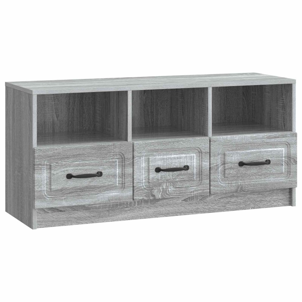 vidaXL TV-skåp Grå sonoma-ek 102 x 34,5 x 47 cm Konstruerat trä