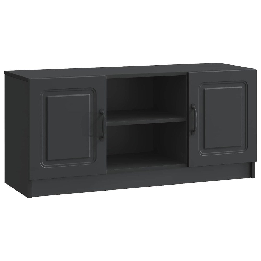 vidaXL TV-skåp Svart 102 x 34,5 x 47 cm Konstruerat trä