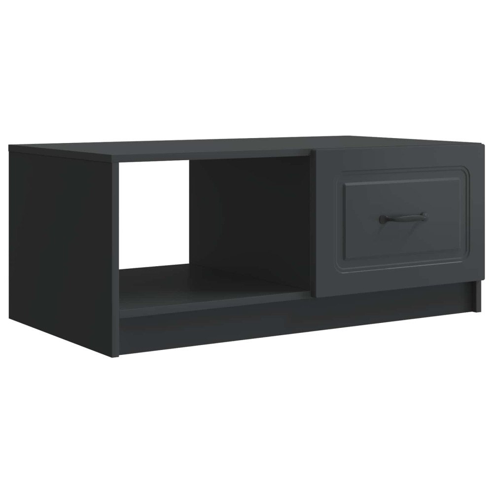 vidaXL Kaffeebord Svart 90 x 50 x 37 cm Konstruerat trä