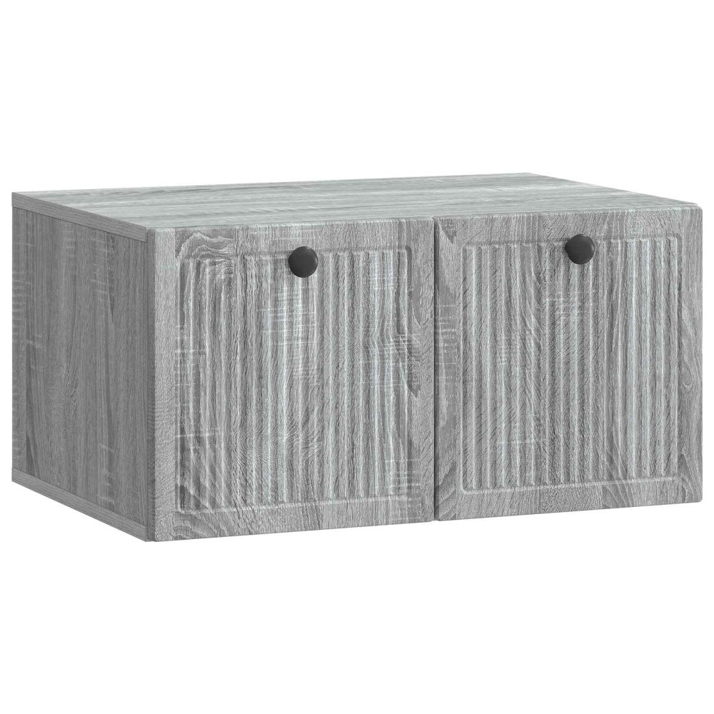 vidaXL Väggmonterad TV-bänk Grå sonoma-ek 59,5 x 41 x 30 cm