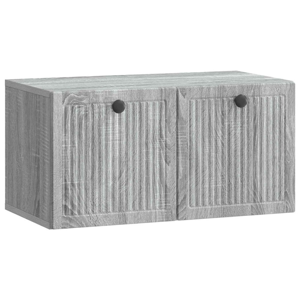 vidaXL Väggmonterad TV-bänk Grå sonoma-ek 59,5 x 31 x 30 cm