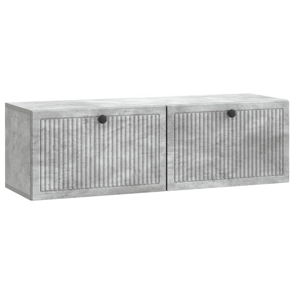 vidaXL Väggmonterad TV-bänk Betonggrå 98 x 31 x 30 cm Konstruerat trä