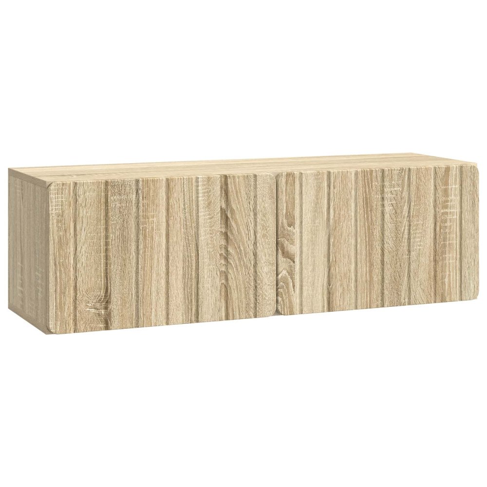 vidaXL Väggmonterad TV-bänk Sonoma-ek 98 x 31 x 30 cm Konstruerat trä