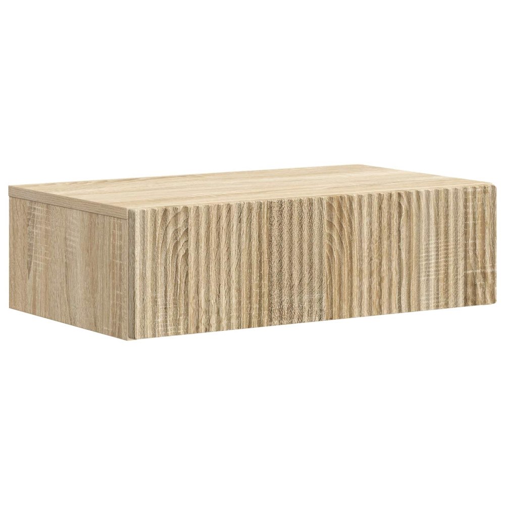 vidaXL Väggmonterad sidobord Sonoma-ek 59 x 34,5 x 17 cm