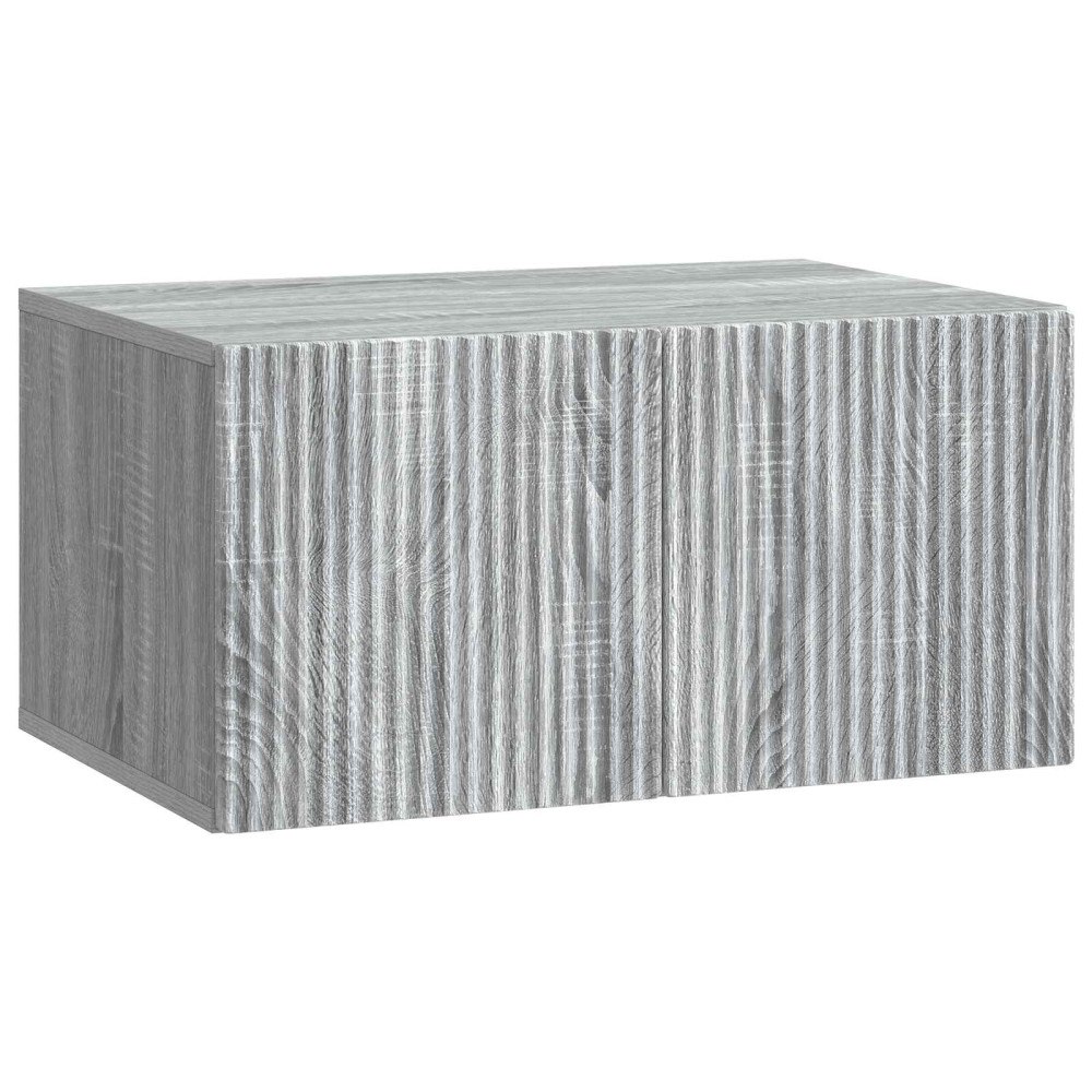 vidaXL Väggmonterad TV-bänk Grå sonoma-ek 59,5 x 41 x 30 cm