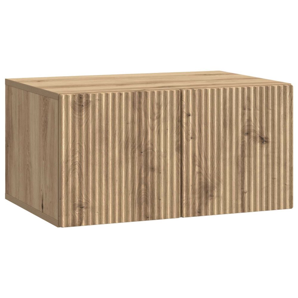 vidaXL Väggmonterad TV-bänk Väggmonterad Artisan-ek 59,5 x 41 x 30 cm