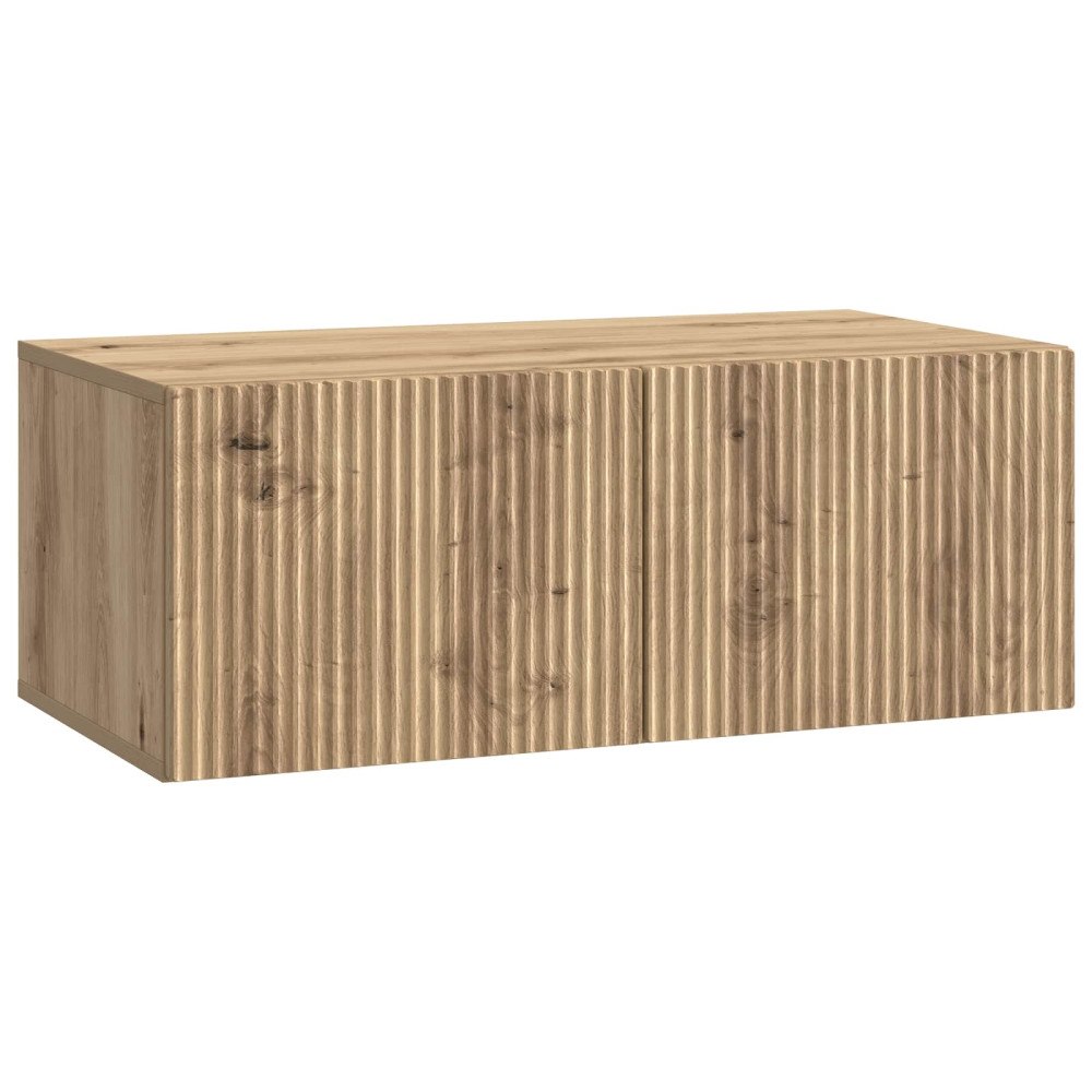 vidaXL Väggmonterad TV-bänk Väggmonterad Artisan-ek 78,5 x 41 x 30 cm