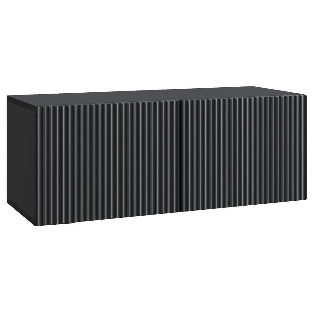 vidaXL Väggmonterad TV-bänk Svart 78,5 x 31 x 30 cm Konstruerat trä
