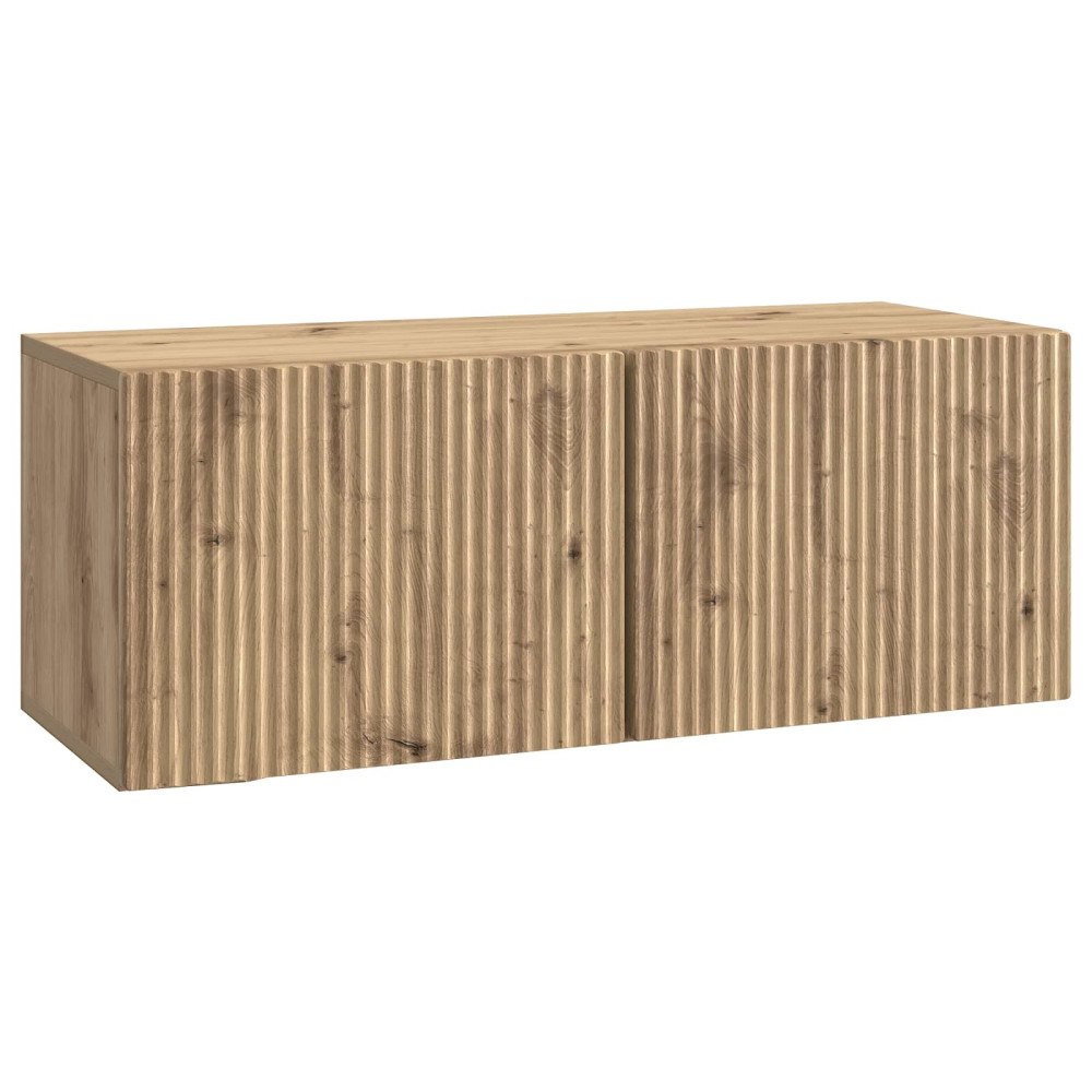 vidaXL Väggmonterad TV-bänk Väggmonterad Artisan-ek 78,5 x 31 x 30 cm