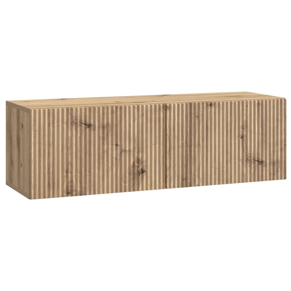vidaXL Väggmonterad TV-bänk Artisan-ek 98 x 31 x 30 cm Konstruerat trä