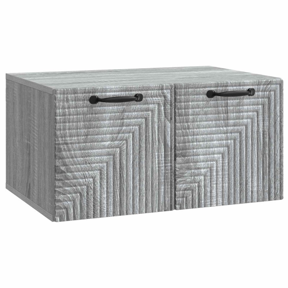 vidaXL Väggmonterad TV-bänk Grå sonoma-ek 59,5 x 41 x 30 cm
