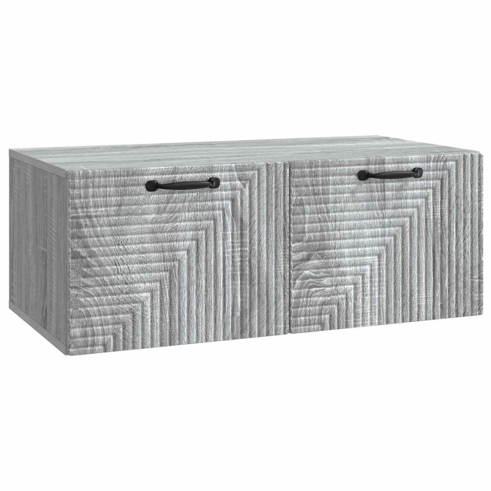 vidaXL Väggmonterad TV-bänk Grå sonoma-ek 78,5 x 41 x 30 cm