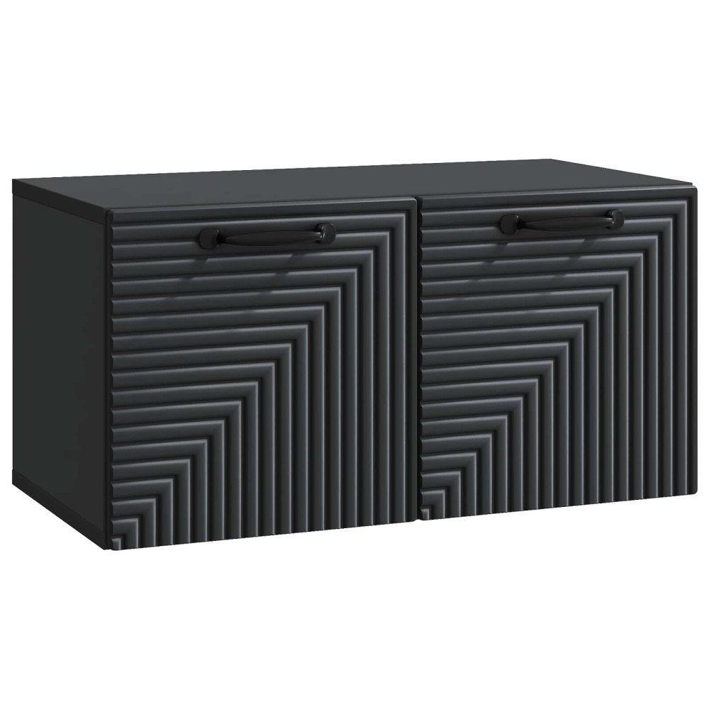 vidaXL Väggmonterad TV-bänk Svart 59,5 x 31 x 30 cm Konstruerat trä