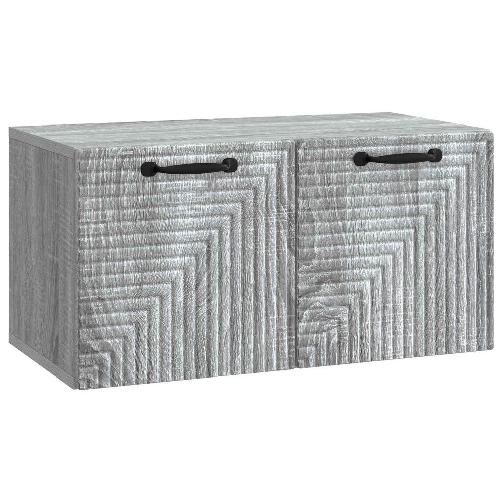 vidaXL Väggmonterad TV-bänk Grå sonoma-ek 59,5 x 31 x 30 cm
