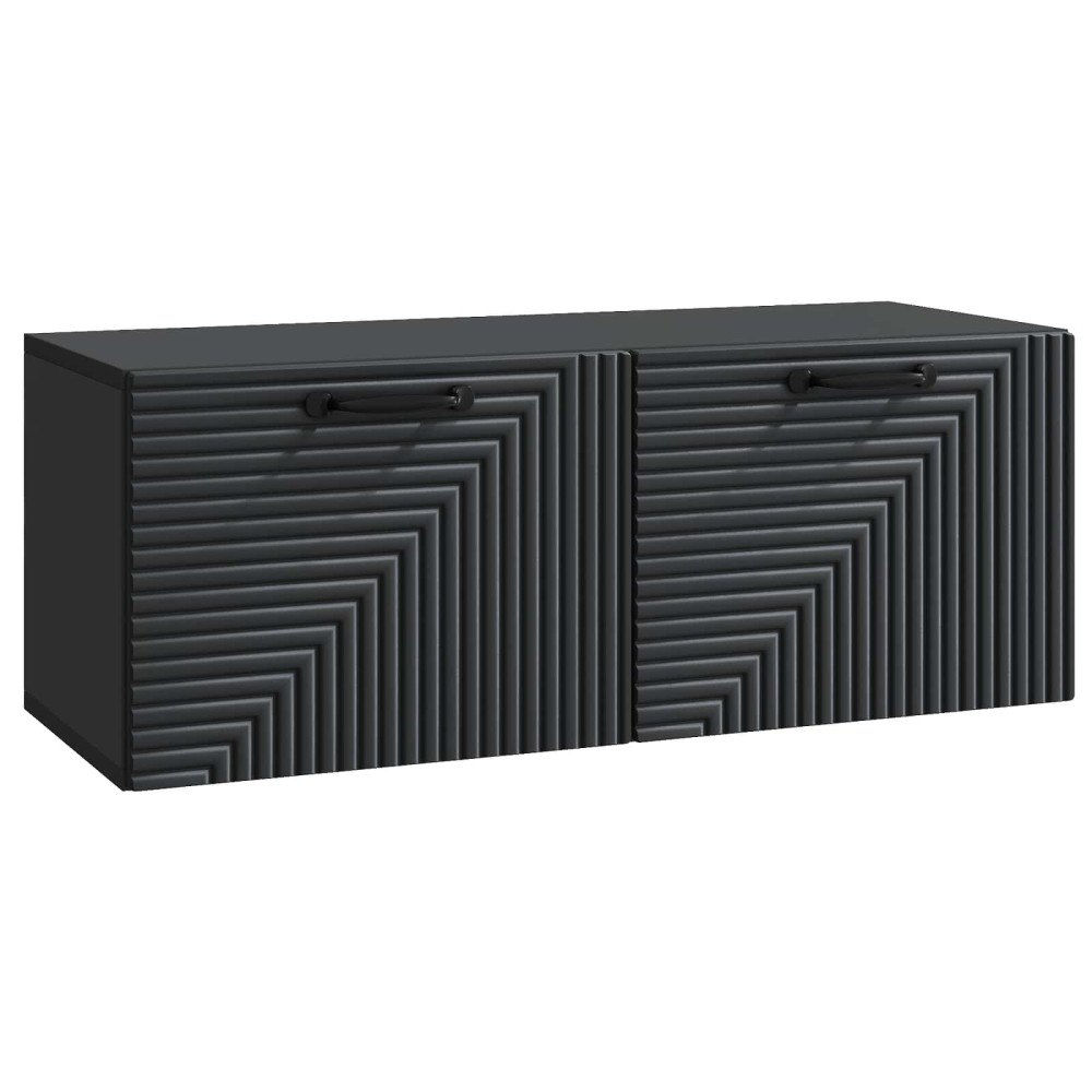 vidaXL Väggmonterad TV-bänk Svart 78,5 x 31 x 30 cm Konstruerat trä