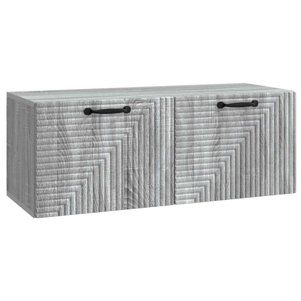vidaXL Väggmonterad TV-bänk Grå sonoma-ek 78,5 x 31 x 30 cm