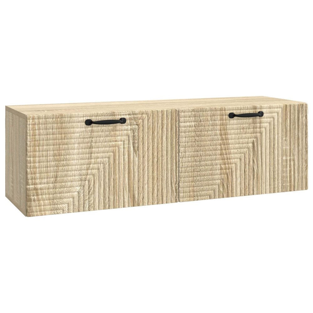 vidaXL Väggmonterad TV-bänk Sonoma-ek 98 x 31 x 30 cm Konstruerat trä