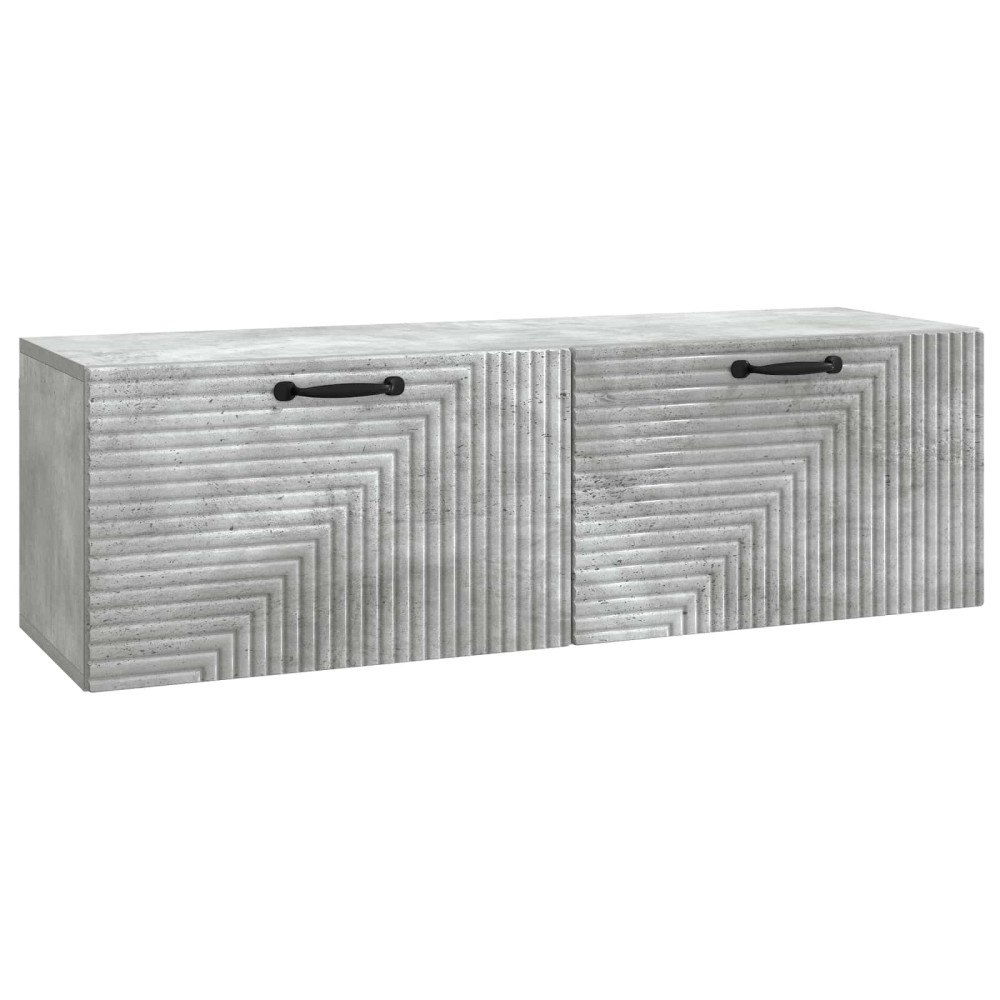 vidaXL Väggmonterad TV-bänk Betonggrå 98 x 31 x 30 cm Konstruerat trä