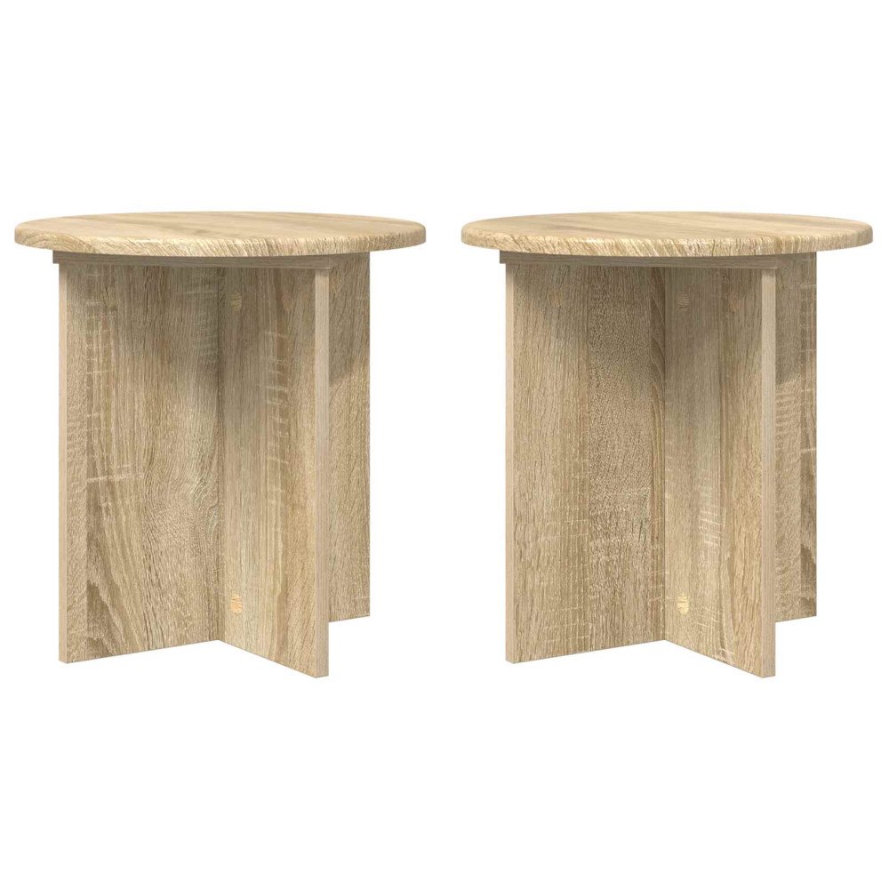 vidaXL Växtställ 2 pcs Sonoma-ek 40 x 40 x 40 cm Konstruerat trä