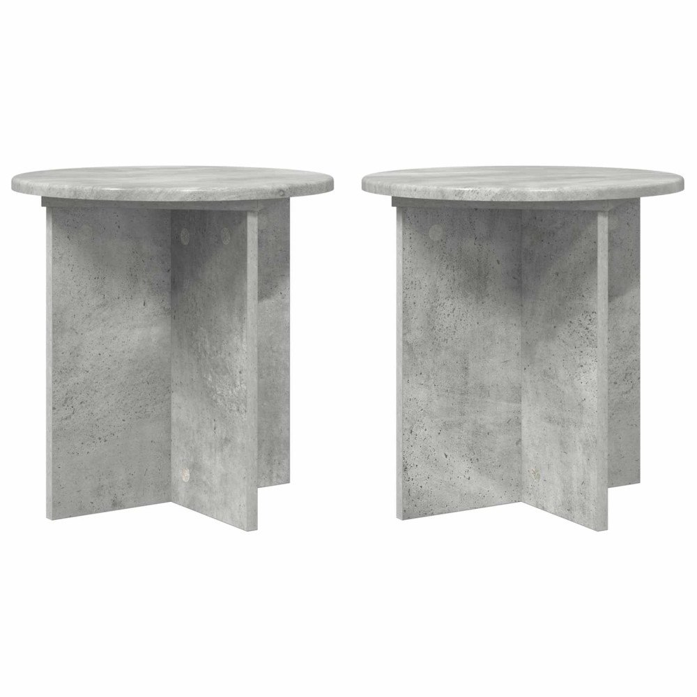 vidaXL Växtställ 2 pcs Betonggrå 40 x 40 x 40 cm Konstruerat trä