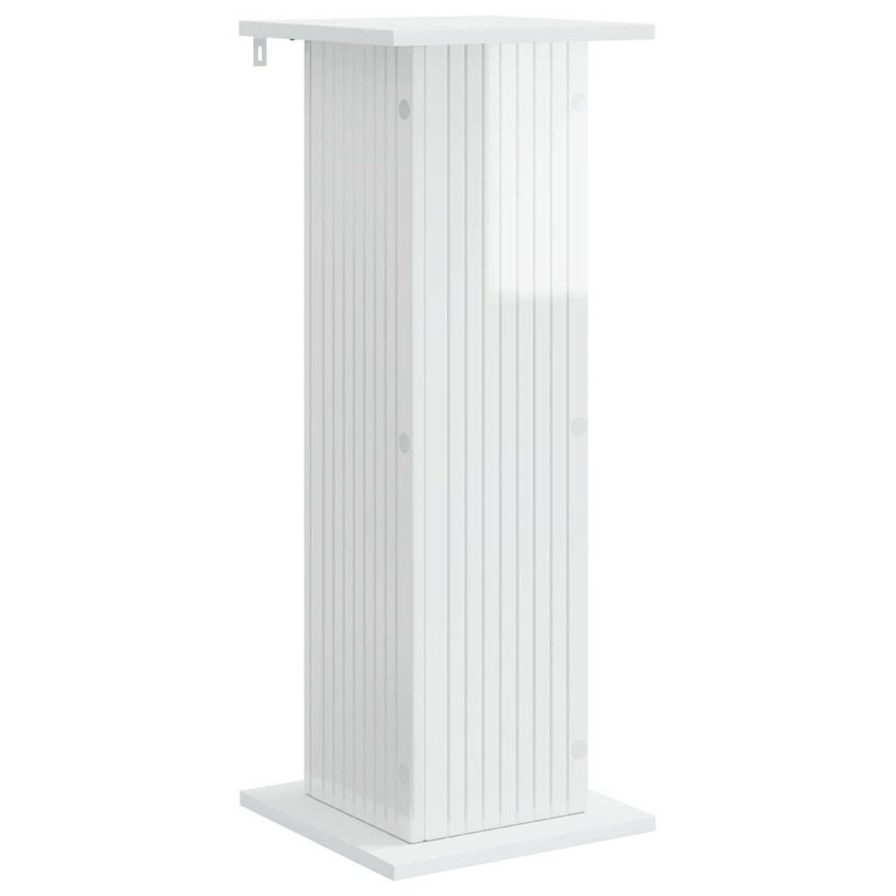 vidaXL Växtställ Vit högglans 30,5 x 30 x 80,5 cm Konstruerat trä